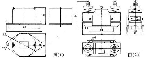 電磁倉(cāng)壁振動(dòng)器外形圖